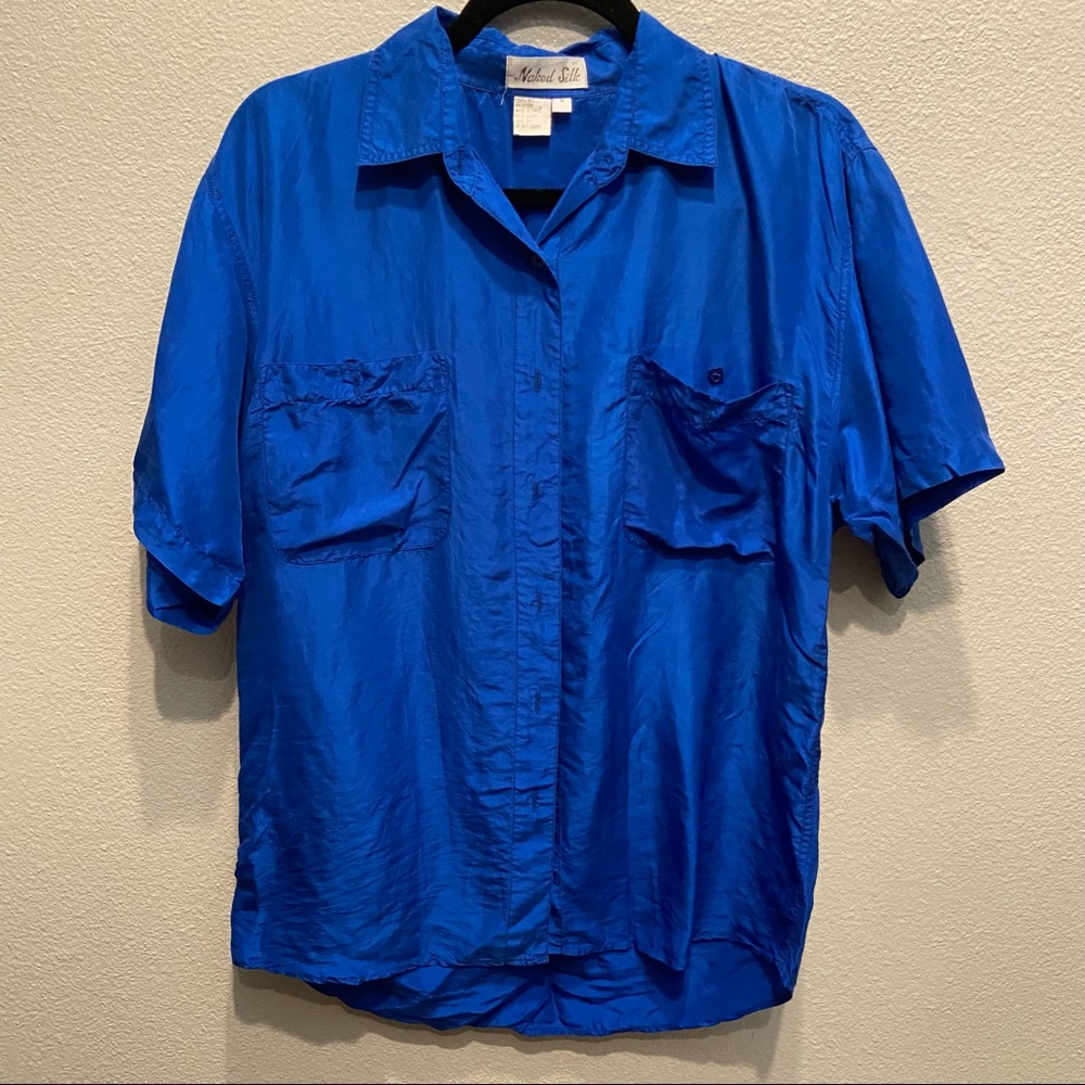 Naked Silk 100% Silk Button Down shirt